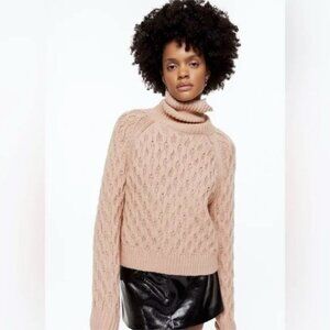 H&M Cableknit Turleneck Sweater
